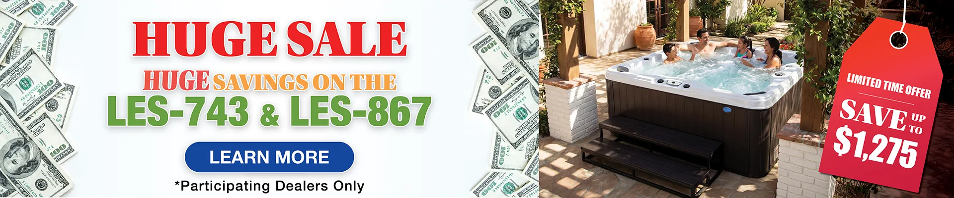 Calspas hot tub being used in a family setting - Minot